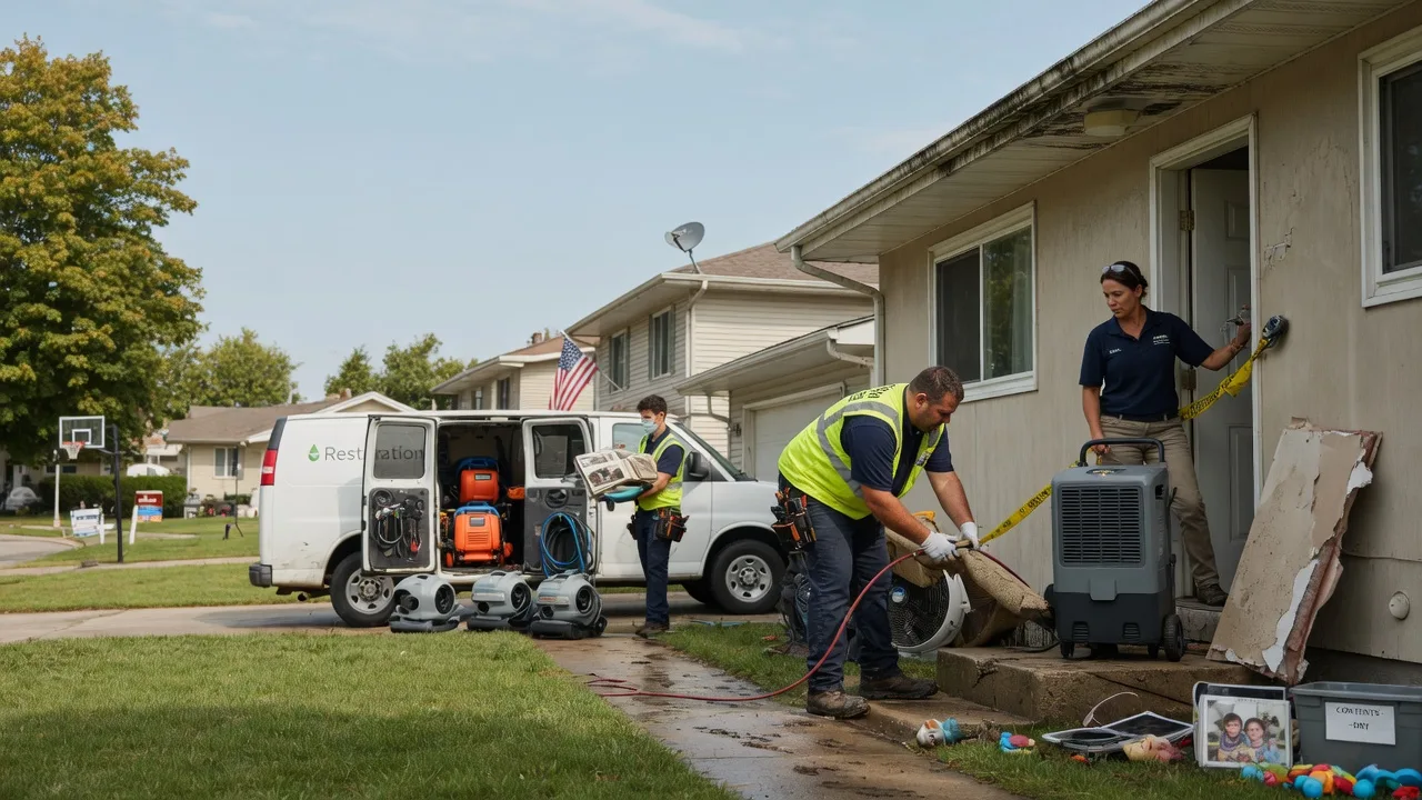 Water Damage Restoration in Cordova, IL near me